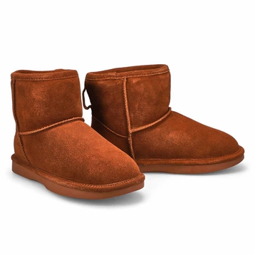 Women's Smocs 5 Low Suede Boot - Dark Tan