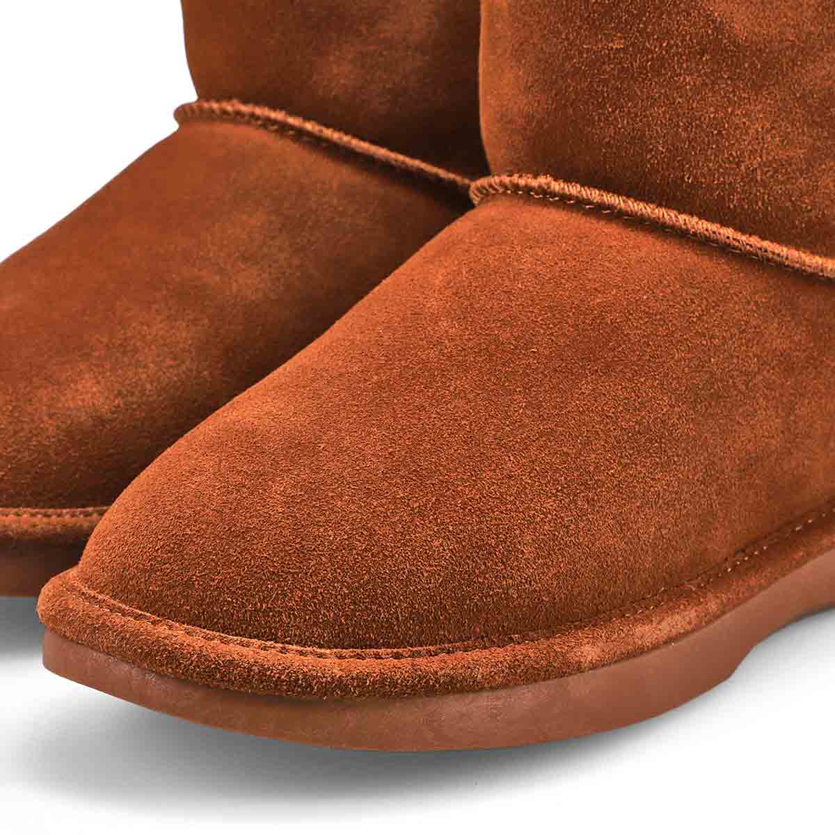 Women's Smocs 5 Low Suede Boot - Dark Tan