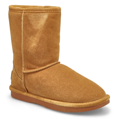 Lds Smocs 5 Mid Suede Boot - Chestnut