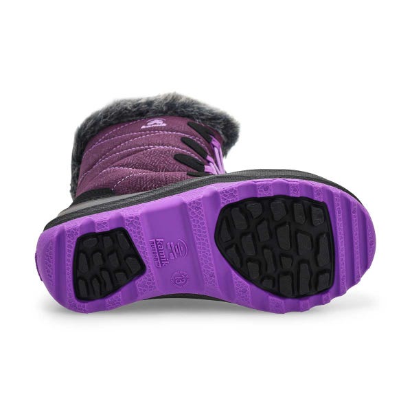 Girls'  Snowangel Winter Boot - Black/Purple