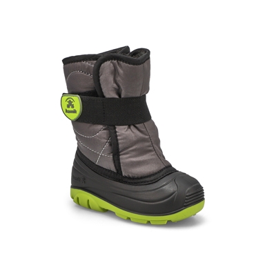 Botte d'hiver imperméable Snowbug3, anthracite/vert, bébés-G