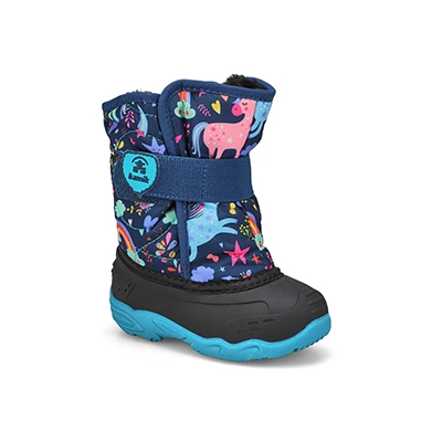 Botte d'hiver imperméable Snowbug 6, marine pâle, bébés
