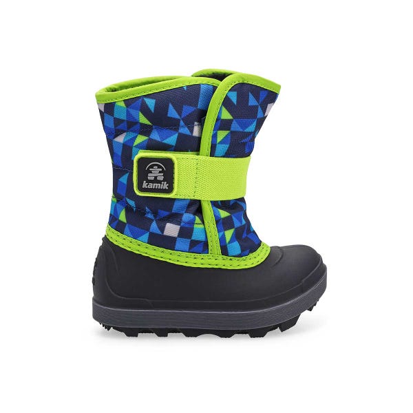 Infants'  Snowbug 7 Print Waterproof Winter Boot - Navy/Lime