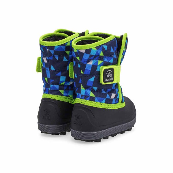 Infants'  Snowbug 7 Print Waterproof Winter Boot - Navy/Lime