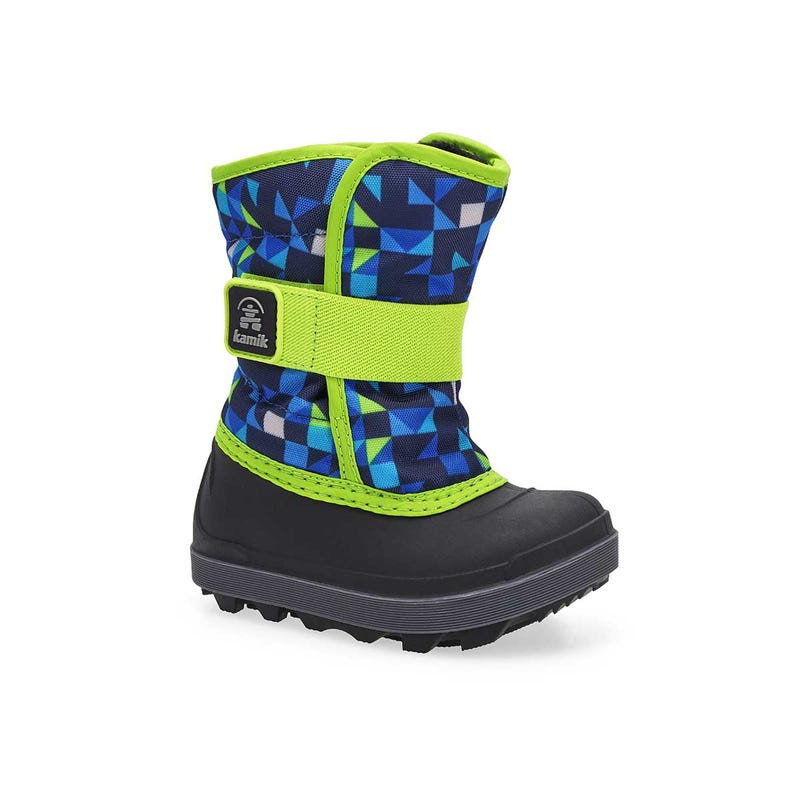 Infants'  Snowbug 7 Print Waterproof Winter Boot - Navy/Lime