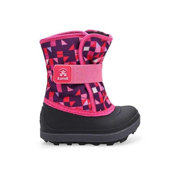 Infants'  Snowbug 7 Print Waterproof Winter Boot - Pink/Purple