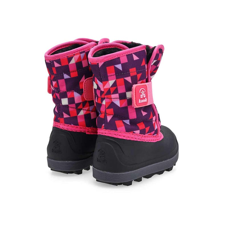 Infants'  Snowbug 7 Print Waterproof Winter Boot - Pink/Purple