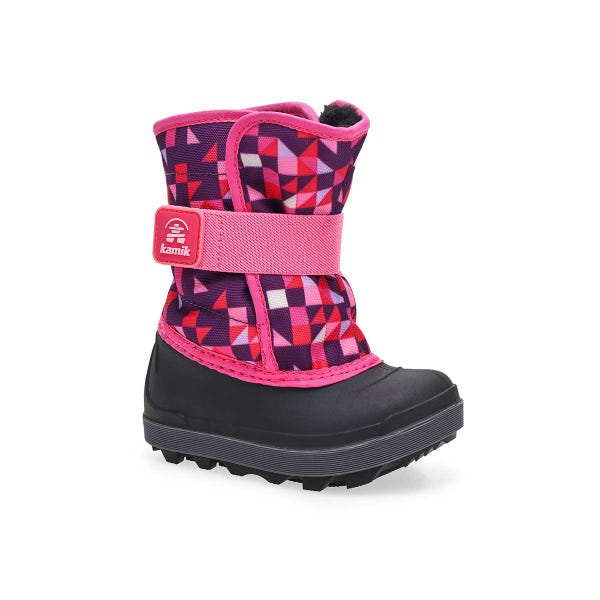 Infants'  Snowbug 7 Print Waterproof Winter Boot - Pink/Purple