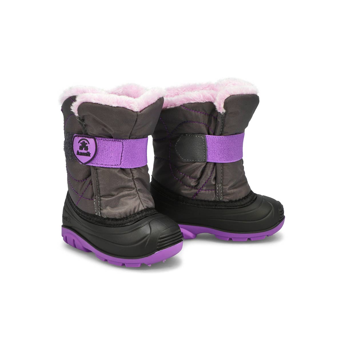 Infs-g SnowbugF Waterproof Winter Boot-Char/Orch