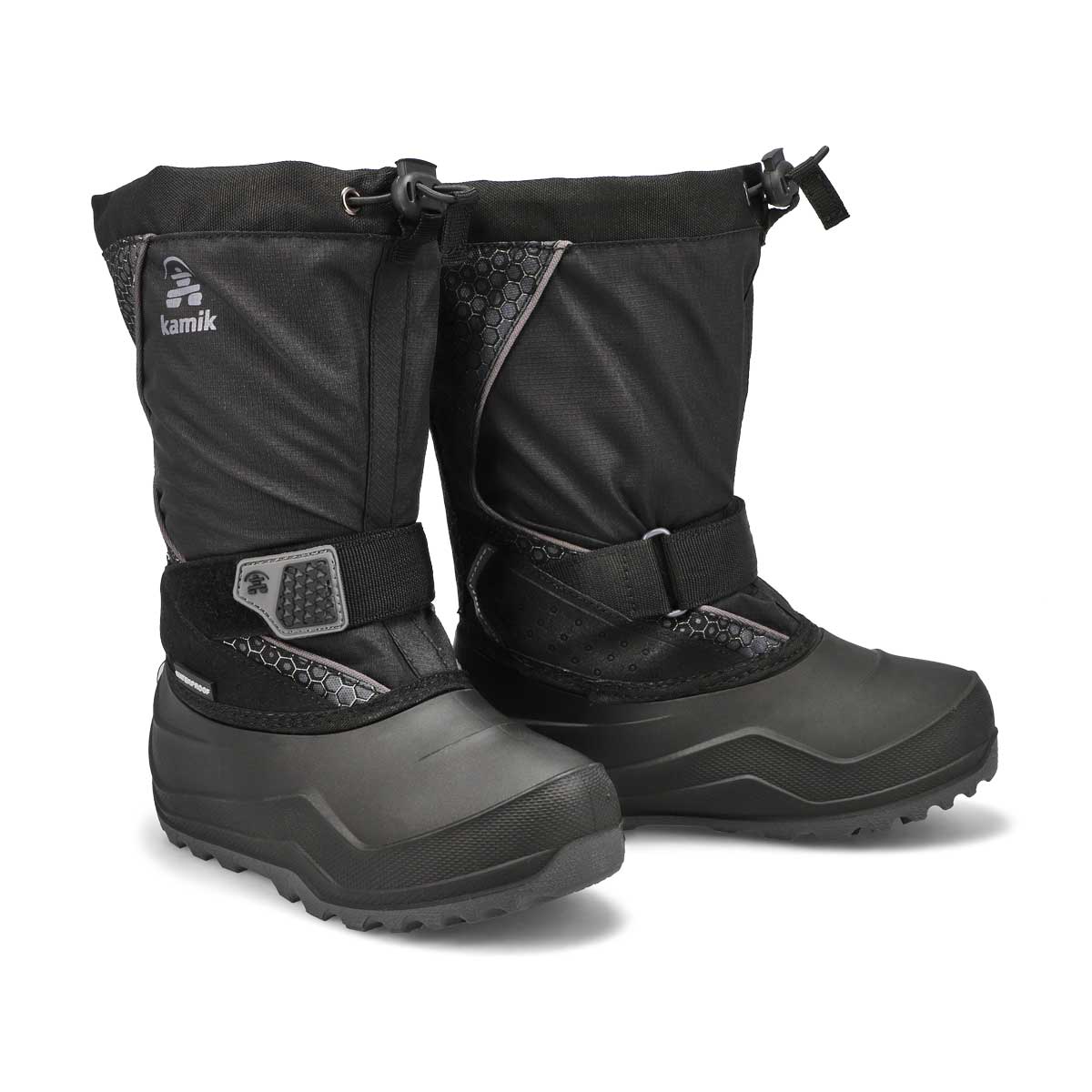 Boys' Snowfall P 2 Waterproof Winter Boot - Black/Charcoal