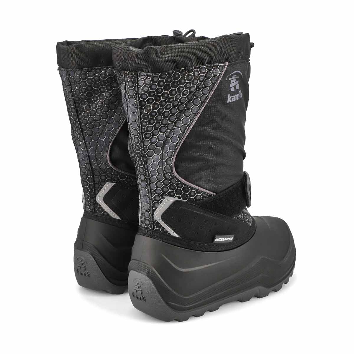 Boys' Snowfall P 2 Waterproof Winter Boot - Black/Charcoal