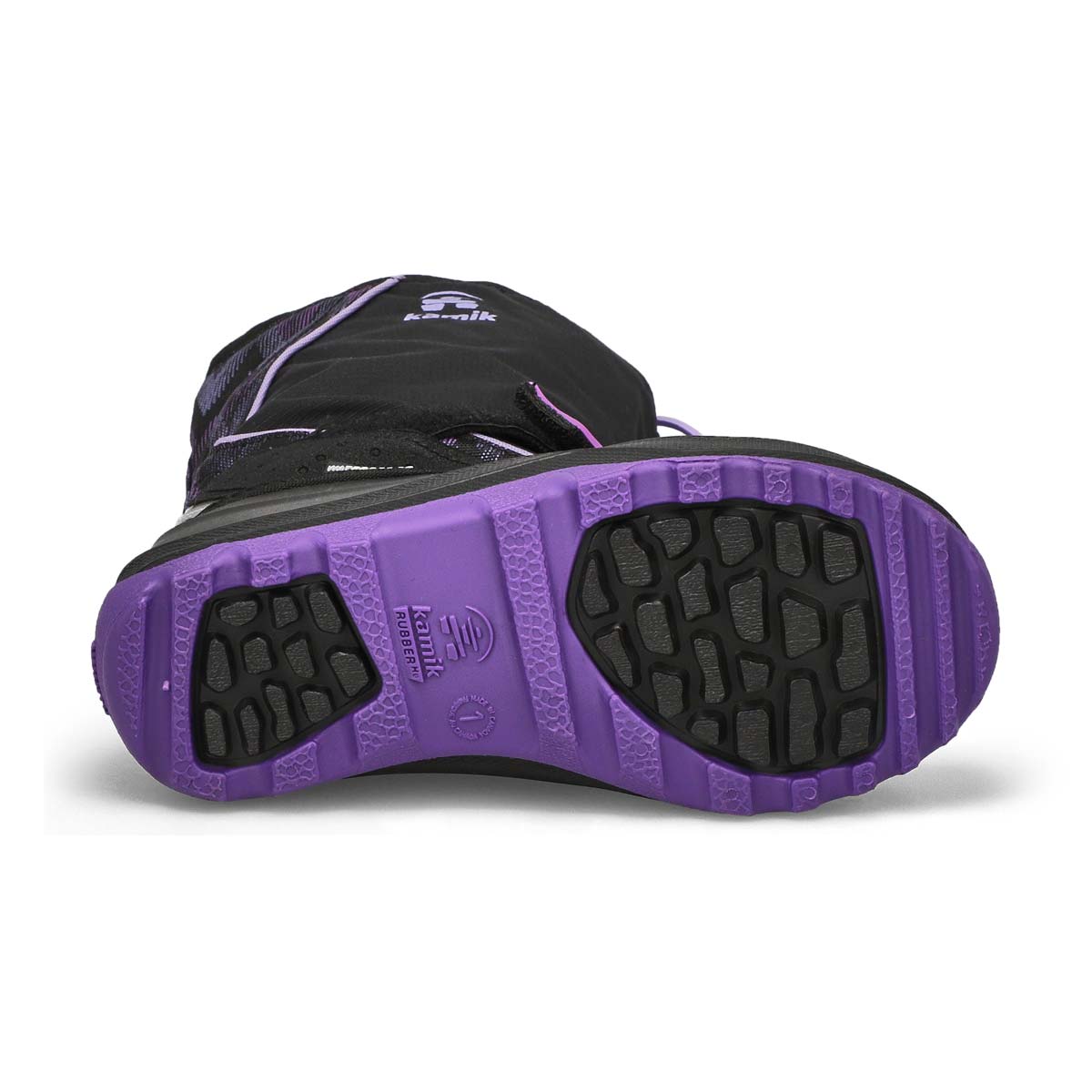 Botte d'hiver imperméable SNOWFALL P2, noir/violet, filles