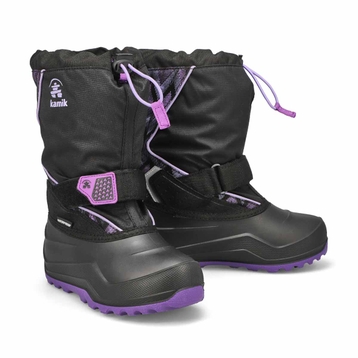 Girls' Snowfall P 2 Waterproof Winter Boot - Black