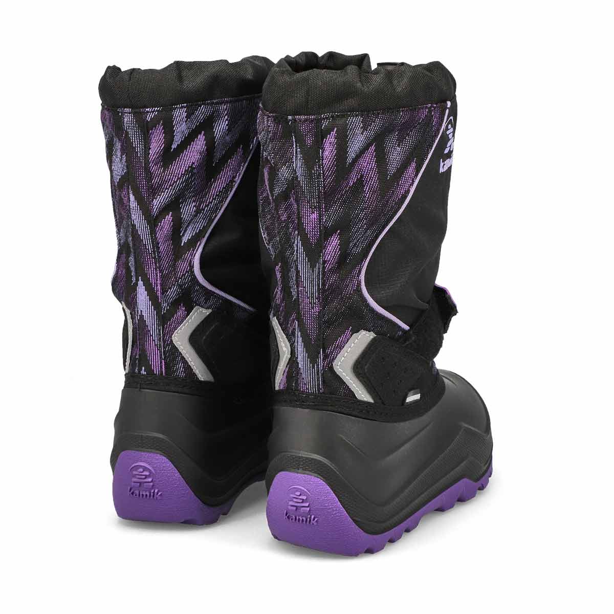 Botte d'hiver imperméable SNOWFALL P2, noir/violet, filles