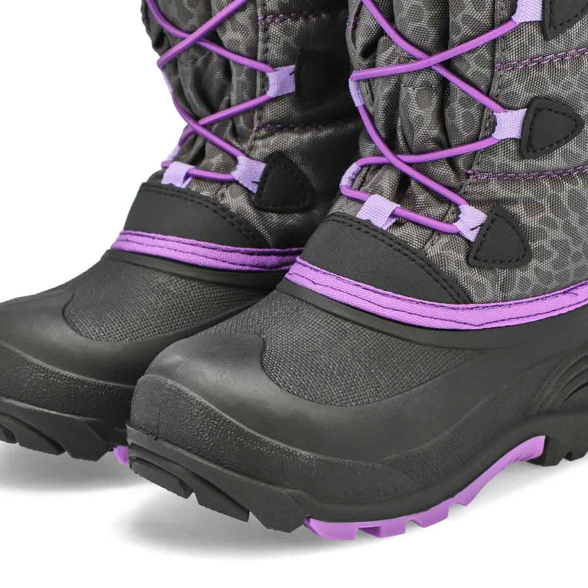 Girls Snowgypsy 3 Winter Boot - Char/Orch