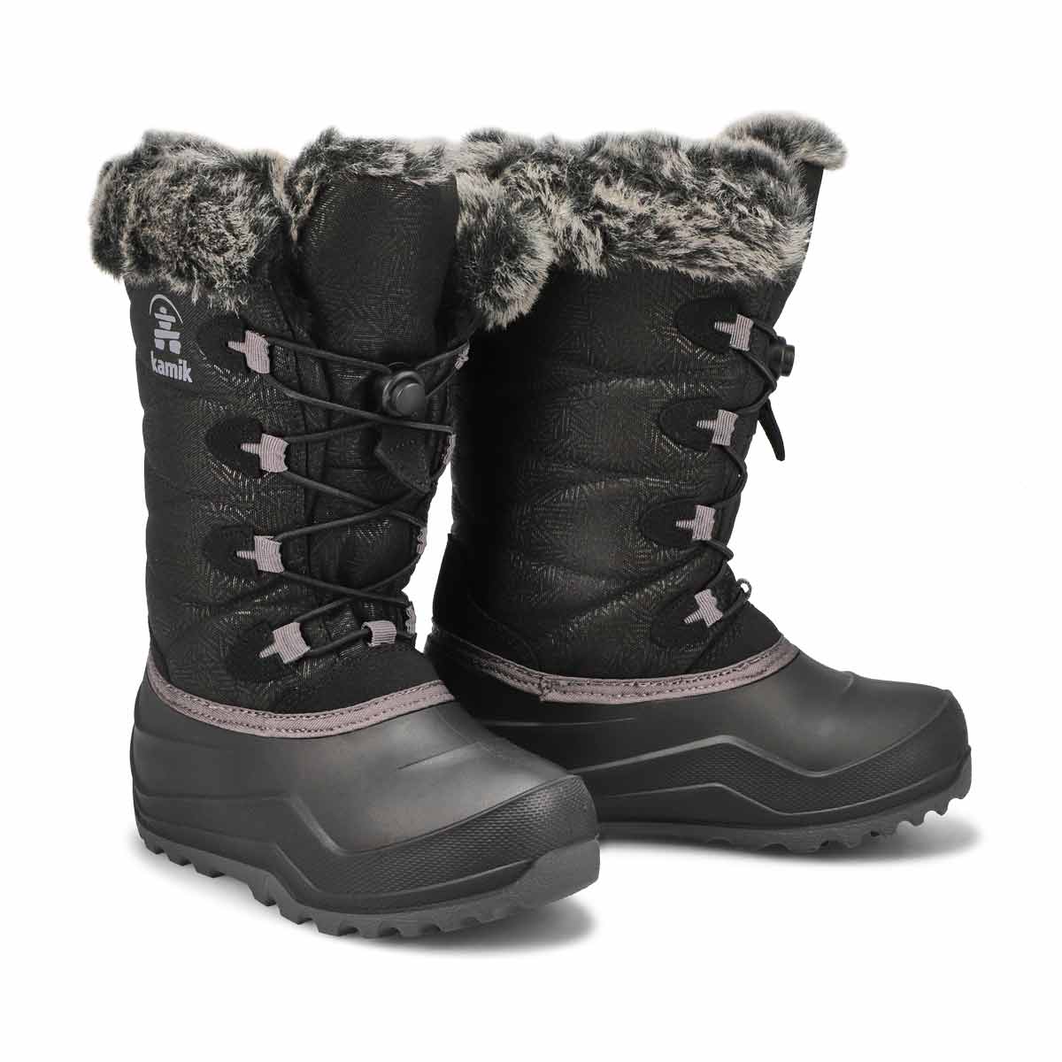 Botte d'hiver imp. SNOWGYPSY 4, noir, filles