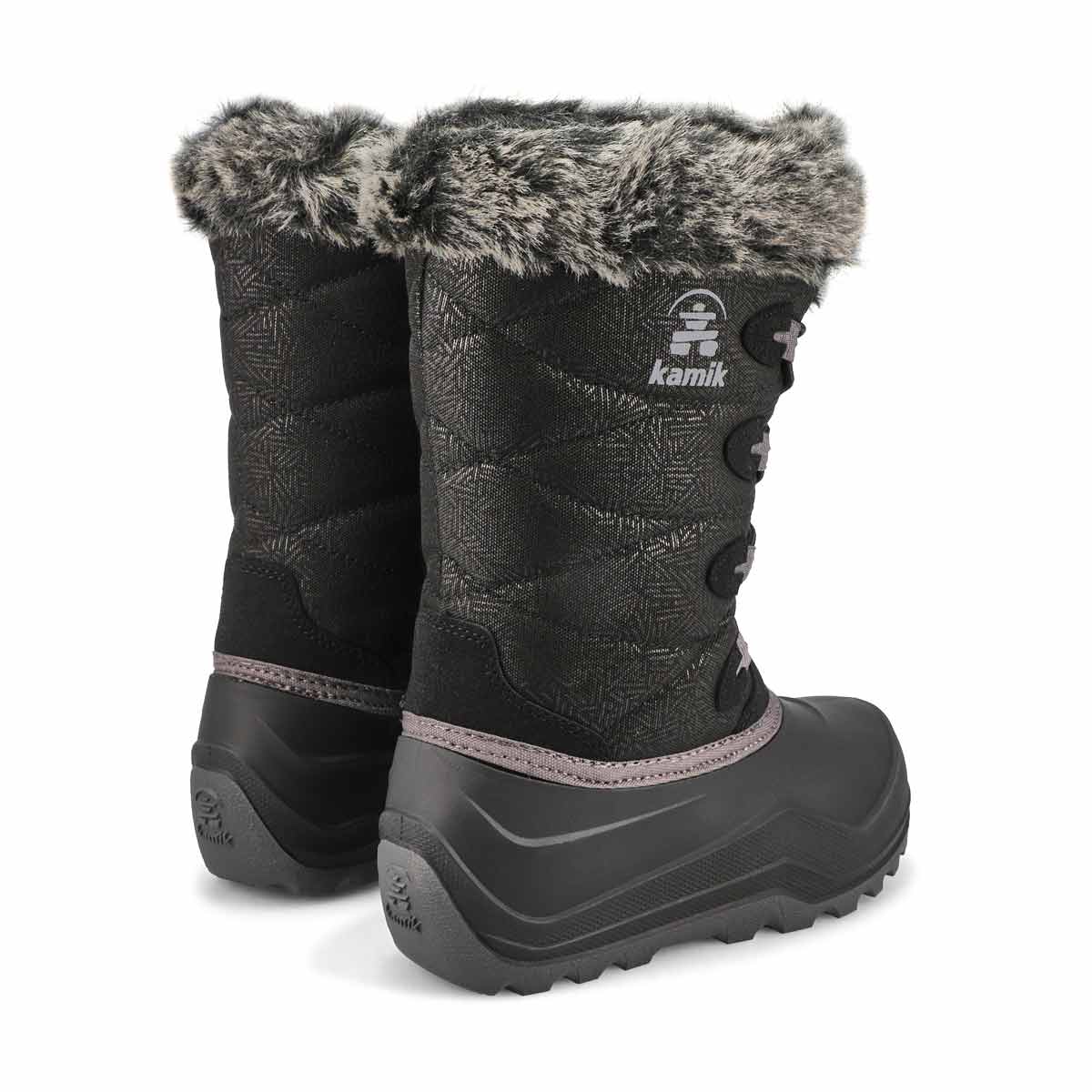 Botte d'hiver imp. SNOWGYPSY 4, noir, filles