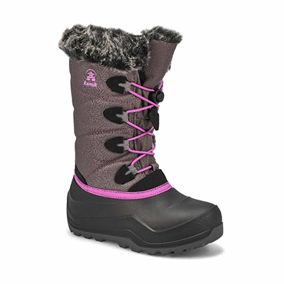 Botte hiv Snowgypsy 4, anthracite, fille