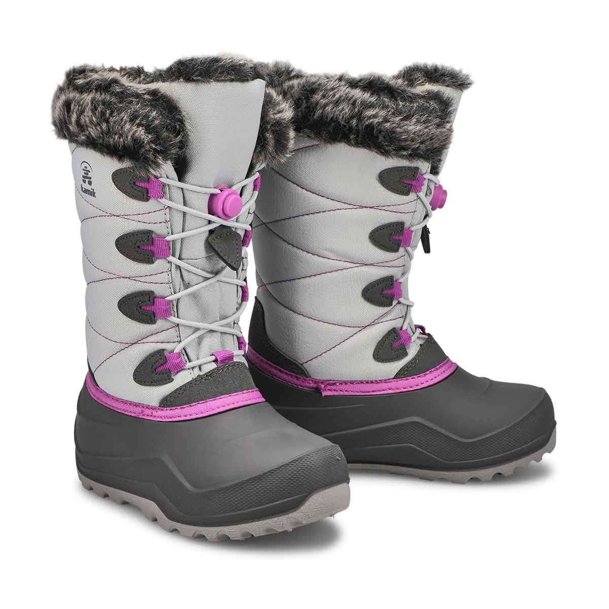 Botte d'hiver imp. SNOWGYPSY 4, gris, filles