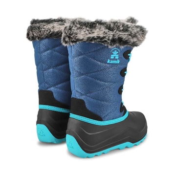 Botte d'hiver imp. SNOWGYPSY 4, marine, filles