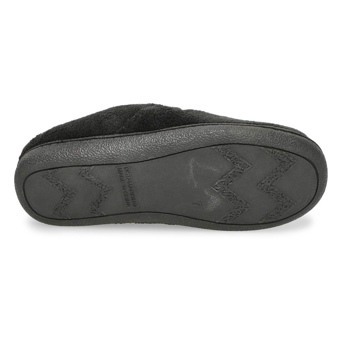 Women's Snuggle Open Back Memory Foam Slipper - Black