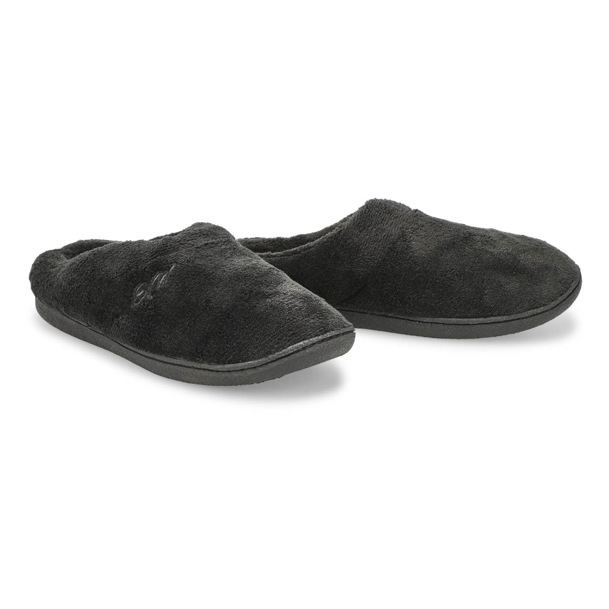 Women's Snuggle Open Back Memory Foam Slipper - Black