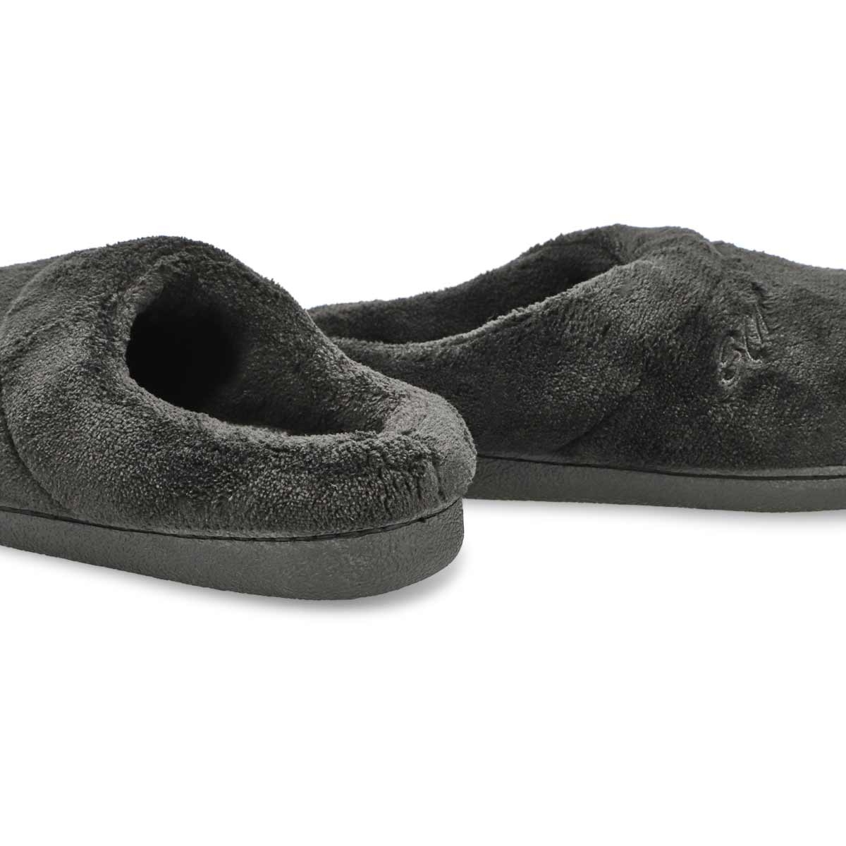 Women's Snuggle Open Back Memory Foam Slipper - Black