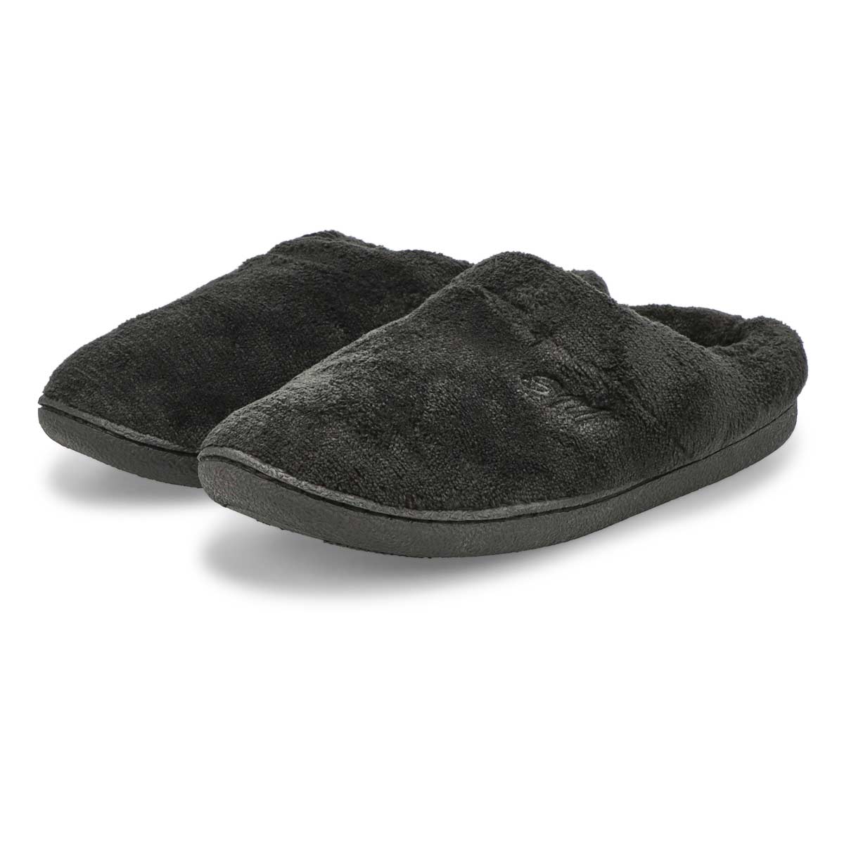 Women's Snuggle Open Back Memory Foam Slipper - Black