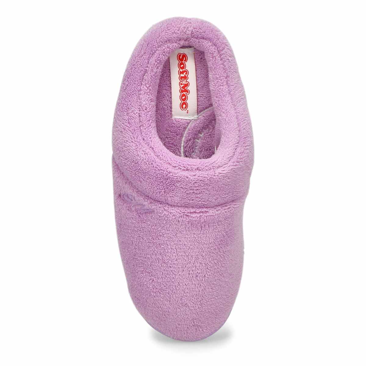 Women's Snuggle Open Back Memory Foam Slipper - Lilac