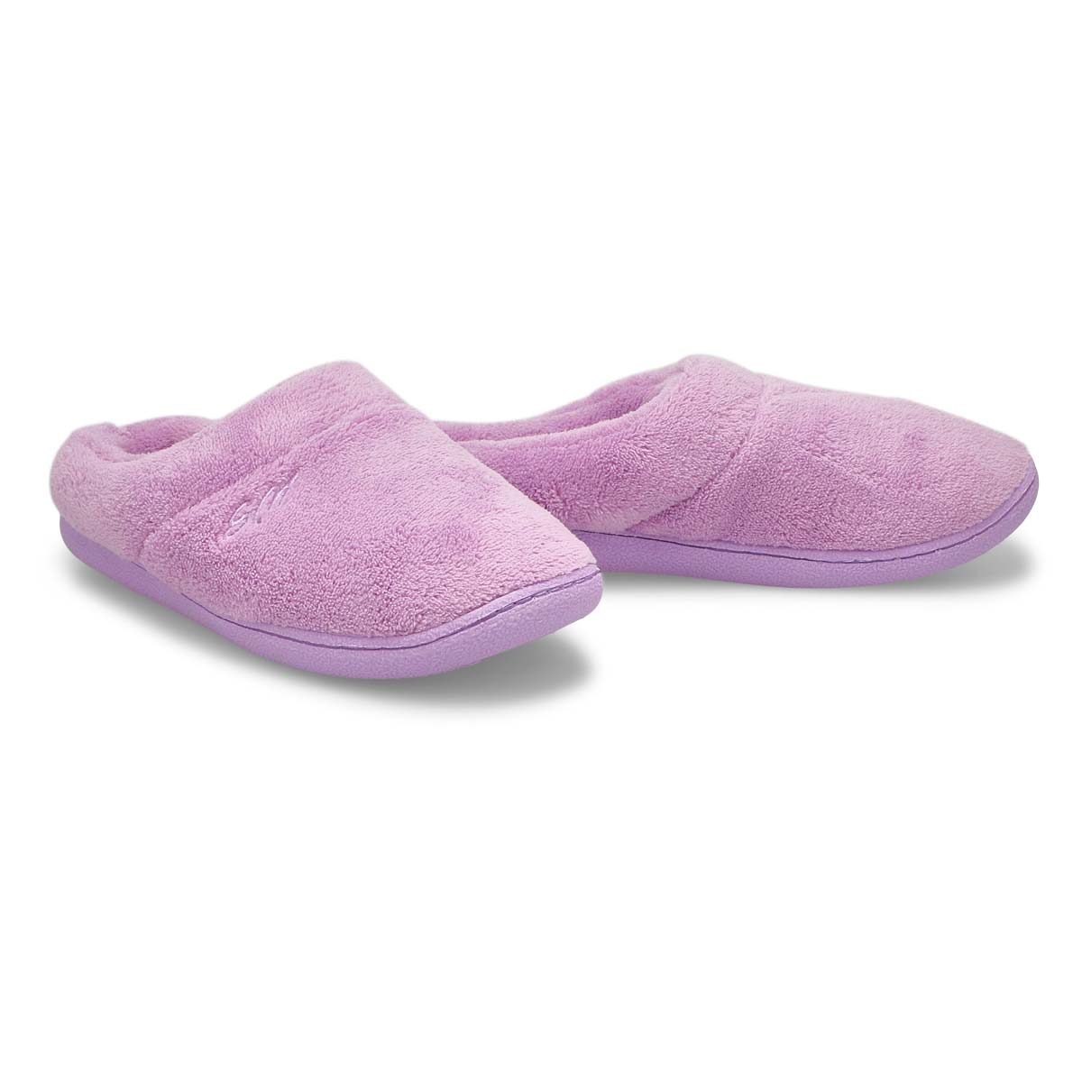 Women's Snuggle Open Back Memory Foam Slipper - Lilac