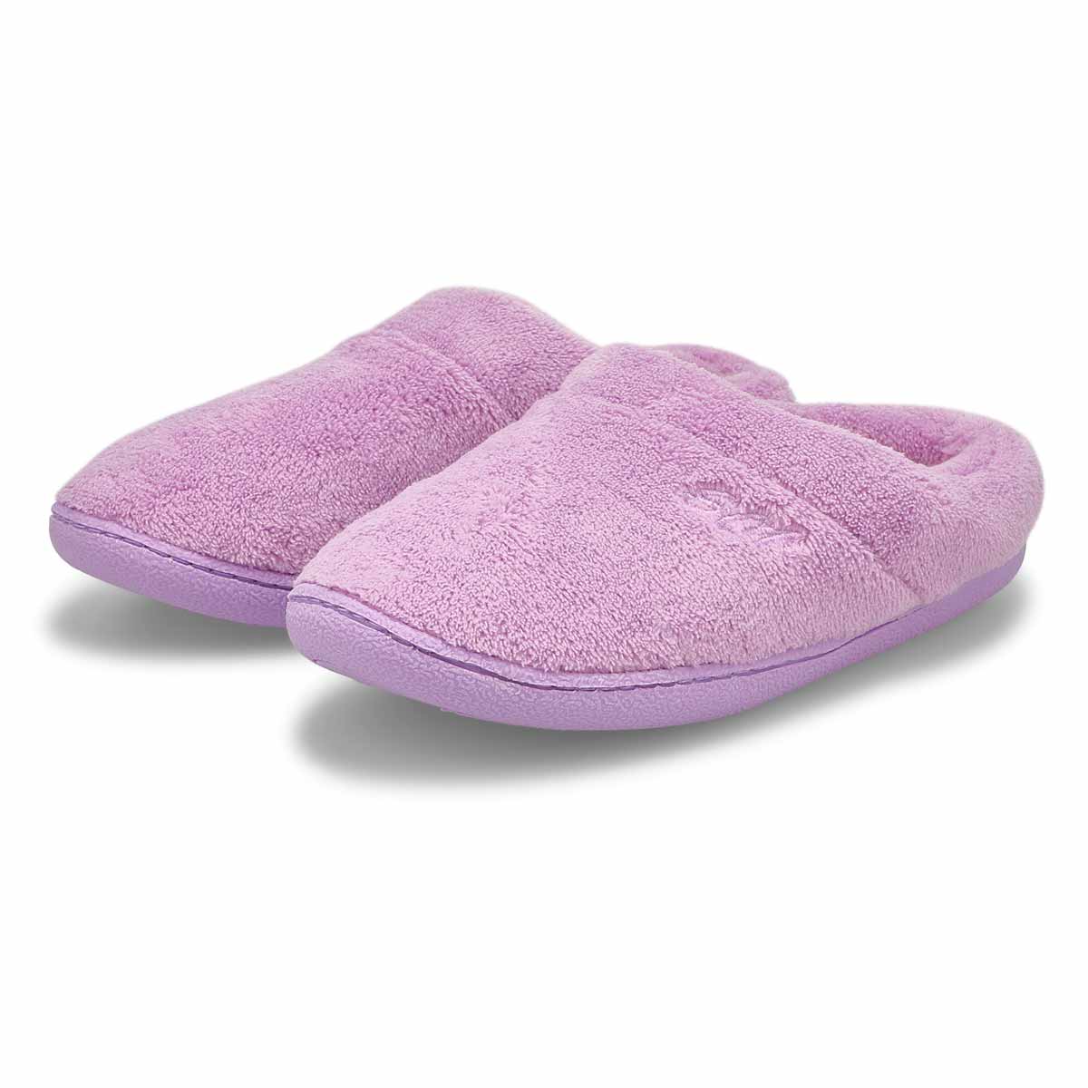 Women's Snuggle Open Back Memory Foam Slipper - Lilac