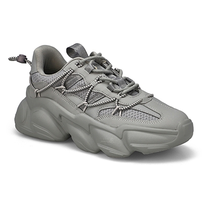 Lds Spectator Lace Up Sneaker - Dark Grey