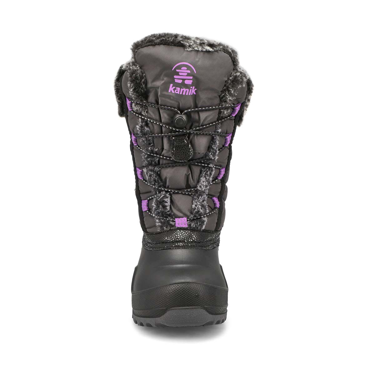 Girls' Star 4 Waterproof Winter Boot - Charcoal/Orchid