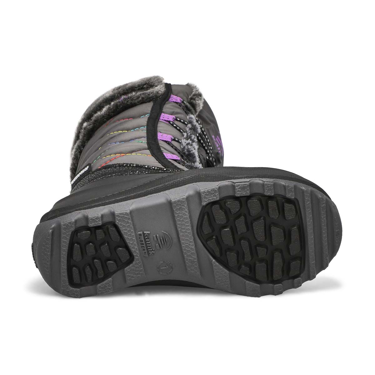 Botte d'hiver imperméable STAR 4, anthracite/orchidée, filles