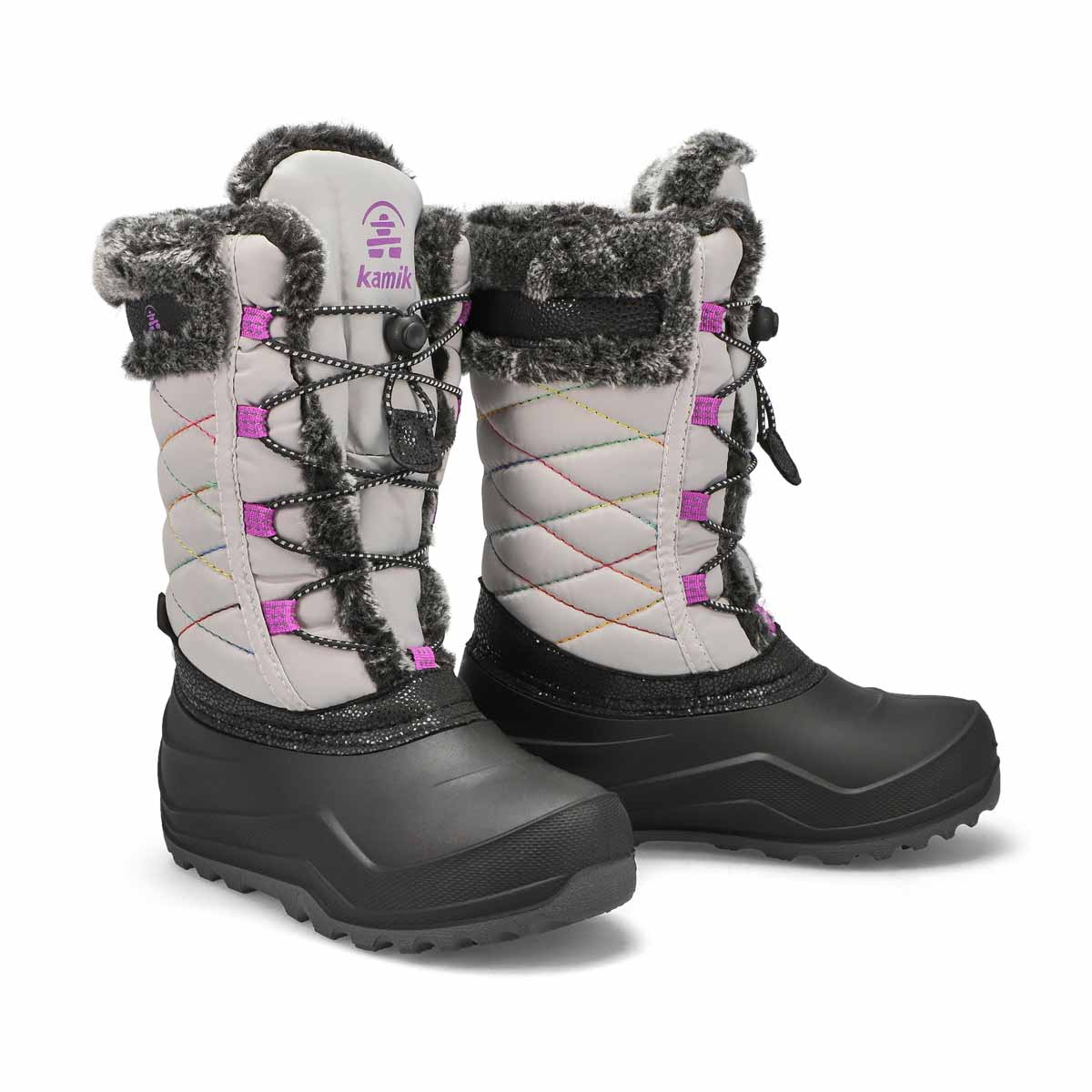 Girls' Star 4 Waterproof Winter Boot - Light Grey