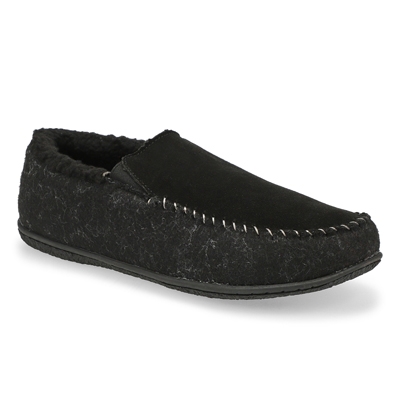 Mns Stark Closed Back Slipper - Black