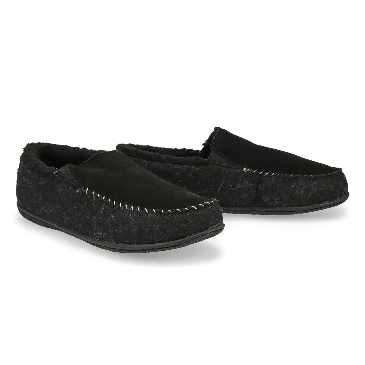 Men's Stark Closed Back Slipper - Black