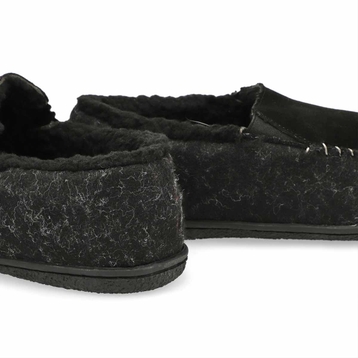 Men's Stark Closed Back Slipper - Black