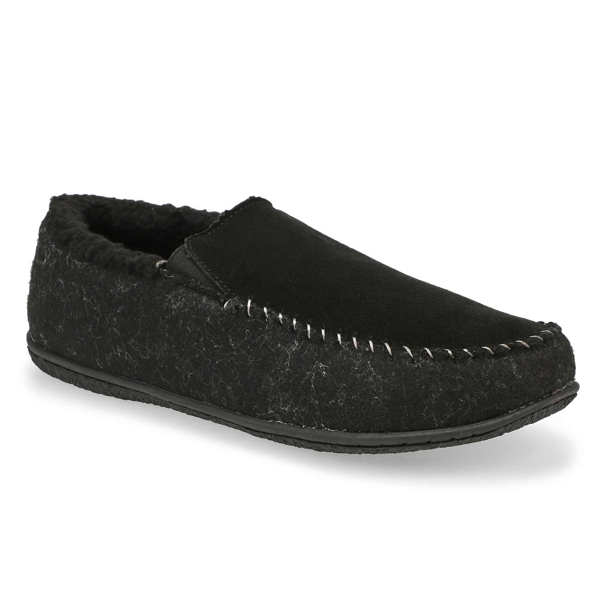 Men's Stark Closed Back Slipper - Black