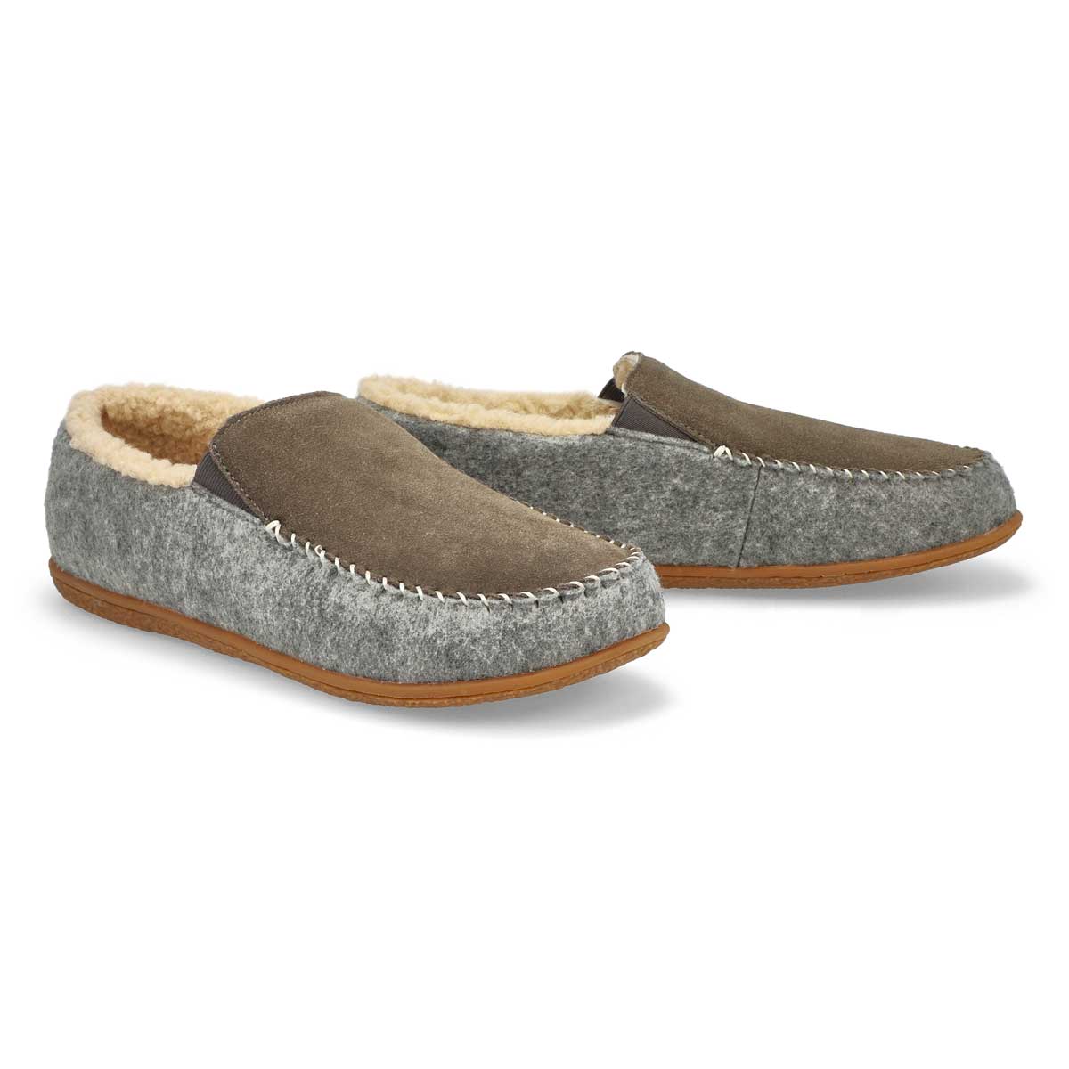 Men's Stark Closed Back Slipper - Grey