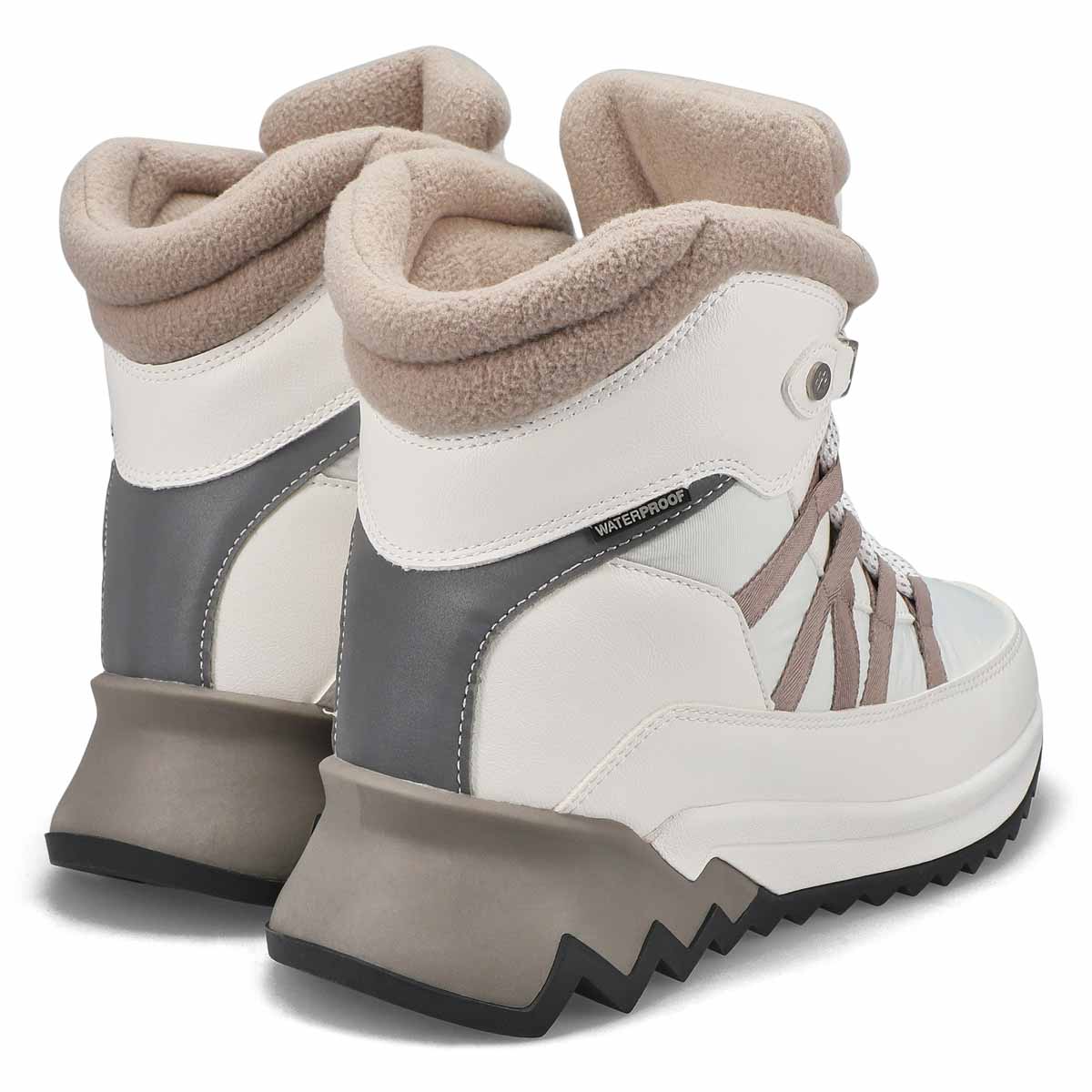 Botte d'hiver imperméable STEEZ, blanc, femmes