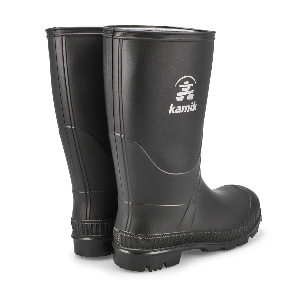 Boys' Stomp Waterproof Rain Boot - Black