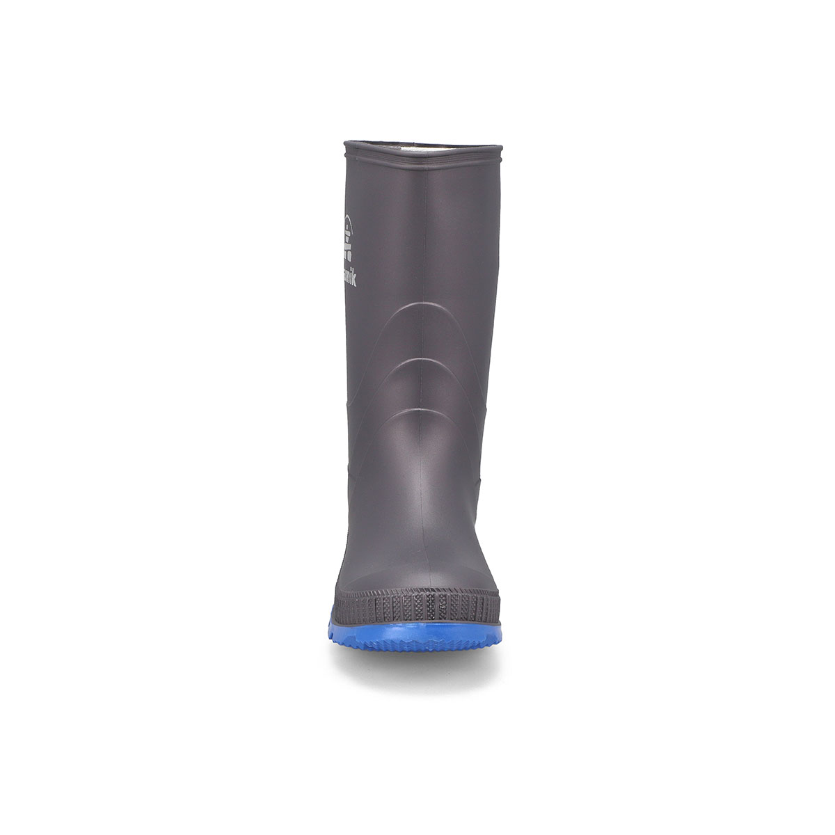 Boys' Stomp Waterproof Rain Boot - Charcoal/Blue