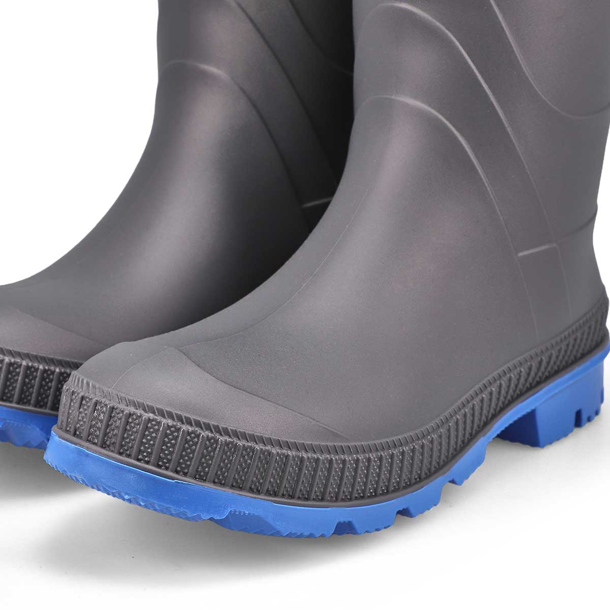 Boys' Stomp Waterproof Rain Boot - Charcoal/Blue