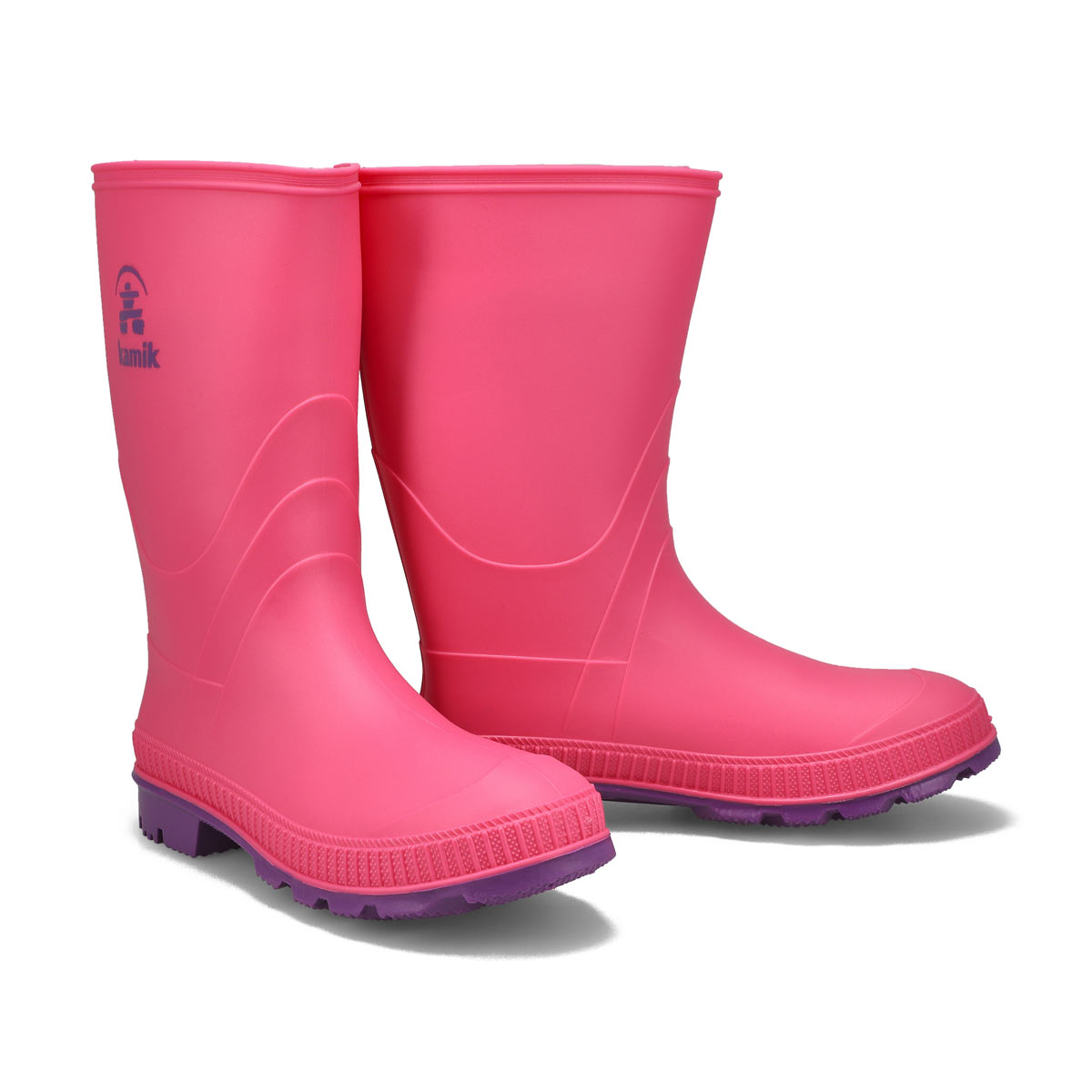 Kamik Boys' Stomp Waterproof Rain Boot - Blac | SoftMoc.com