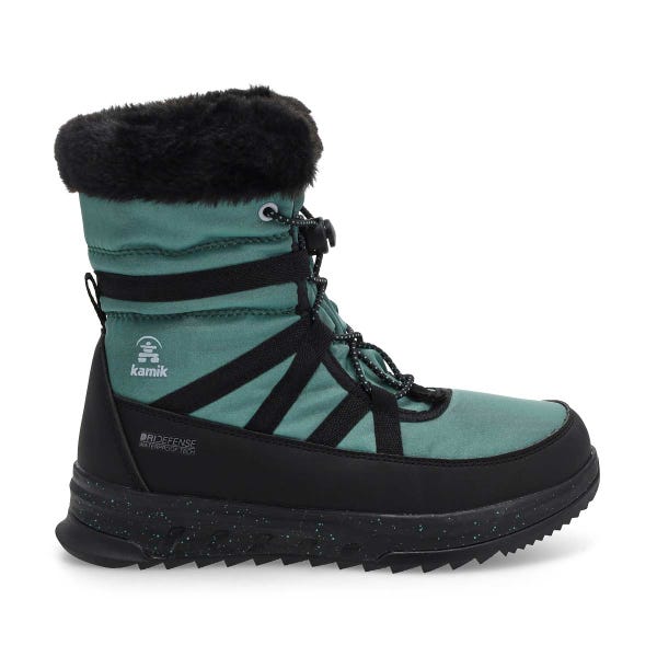 Kids'  Stormy F Waterproof Winter Boot - Green 1