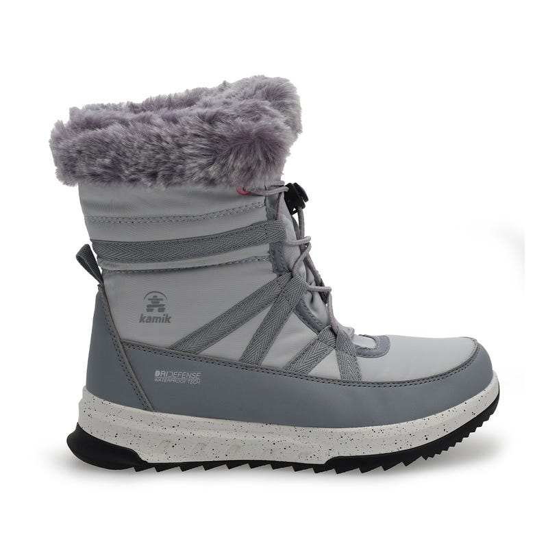 Kids' Stormy F Waterproof Winter Boot - Light Grey