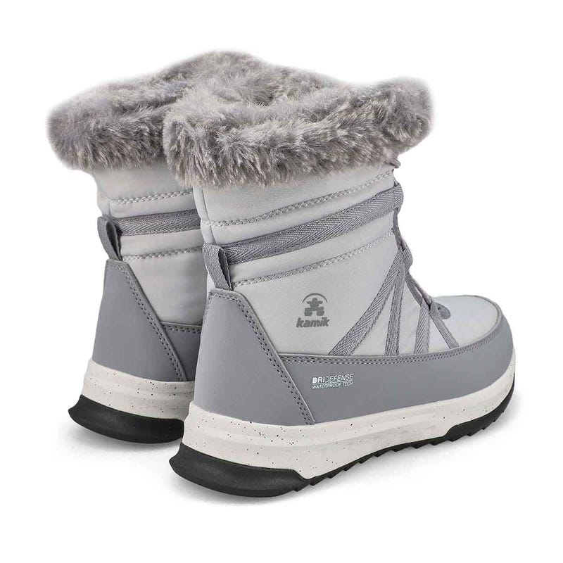 Kids' Stormy F Waterproof Winter Boot - Light Grey