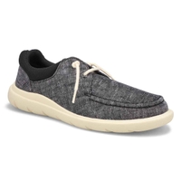 Chauss. bateau CAPTAIN'S MOC CHAMBRAY, noir, homme