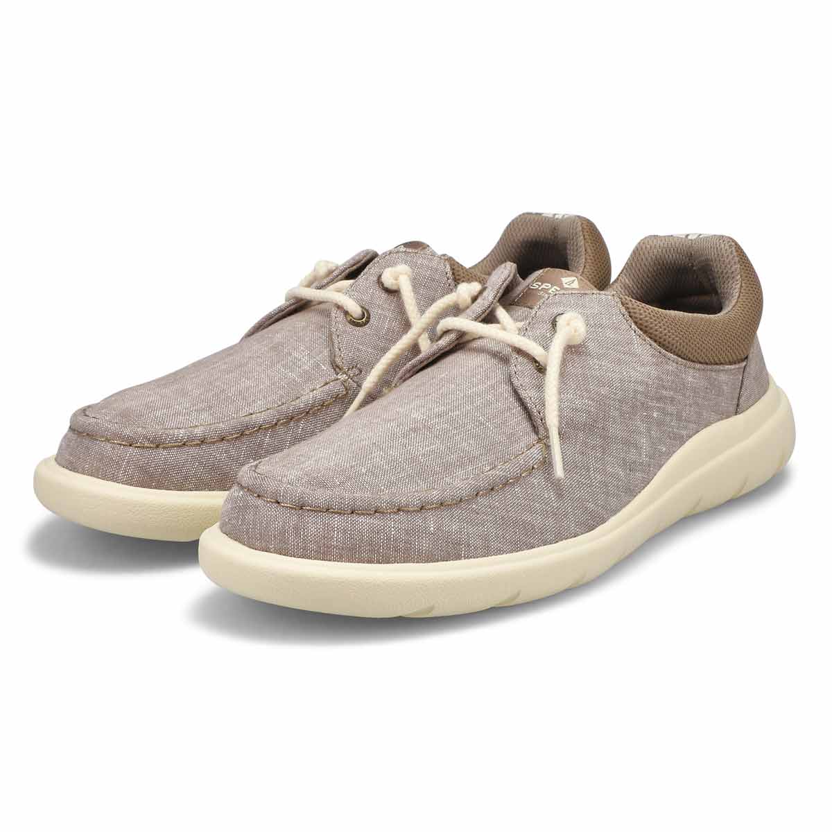 Chauss. bateau CAPTAIN'S MOC CHAMBRAY, kaki, homme